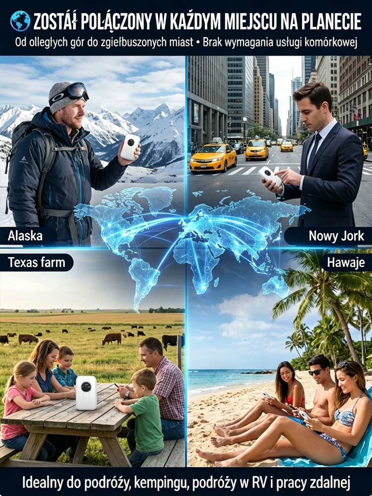 Przenośny WiFi z globalnym zasięgiem, dożywotnio za darmo🍔 Za cenę jednego posiłku możesz teraz cieszyć się nieograniczonym dostępem do sieci 5G, który nie będzie Cię kosztował ani grosza więcej! 📶
