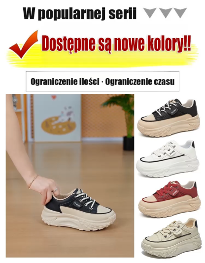 Damskie buty na platformie zwiększające wzrost