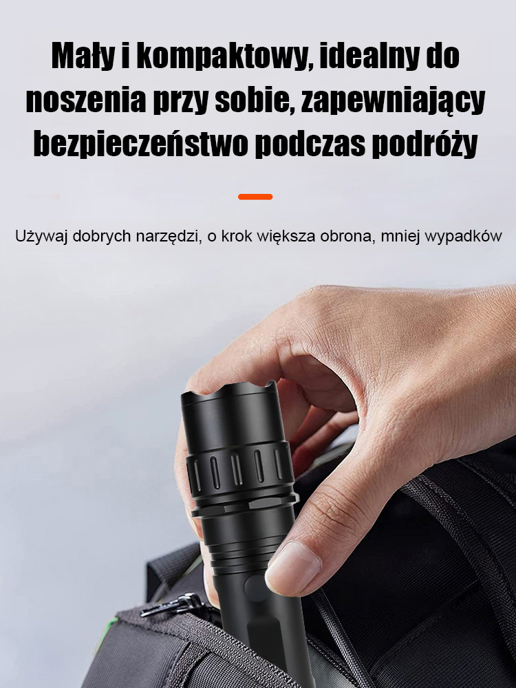 【2w1】Latarka paralizator do samoobrony