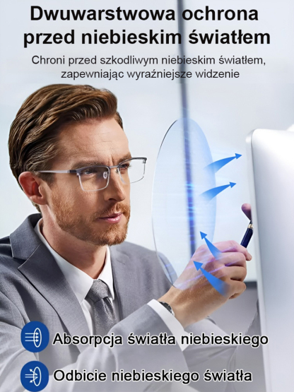 Okulary przeciwzmęczeniowe i światło niebieskie