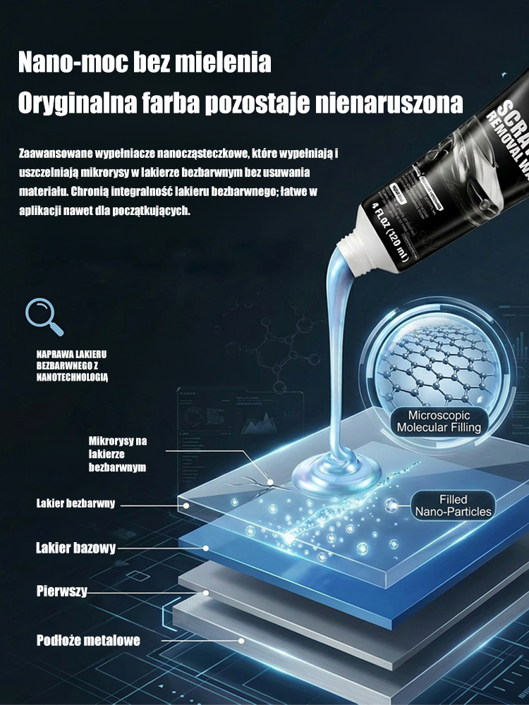 Głęboka Pasta do Usuwania Rys z Lakieru Samochodowego