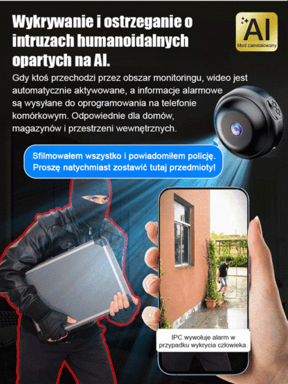 Inteligentna bezprzewodowa kamera do zdalnego nadzoru