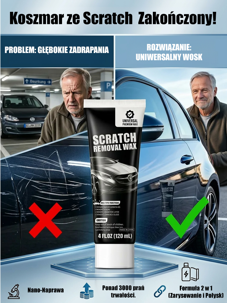 Głęboka Pasta do Usuwania Rys z Lakieru Samochodowego