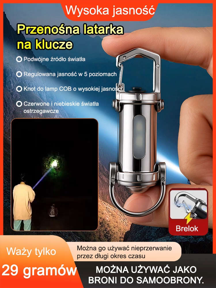 Mini latarka brelok