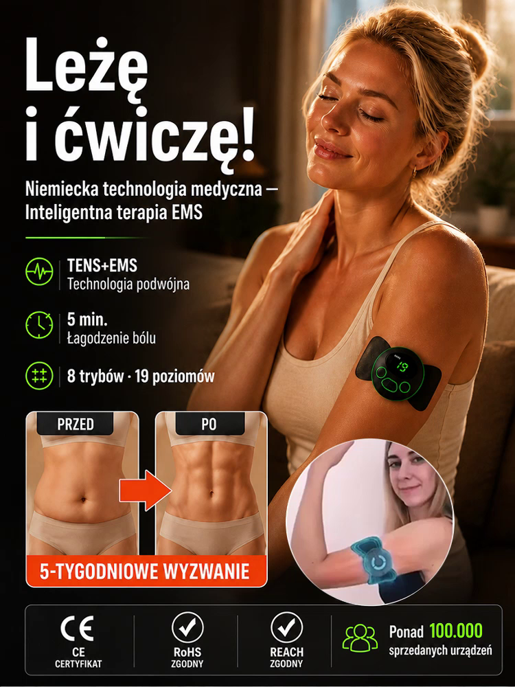 EMS inteligentny mini masażer z mikroprądami✨ Wystarczy zaledwie 5 minut, aby całkowicie zredukować napięcie z całego dnia pracy. Działa w dosłownie 3 sekundy! 🚀