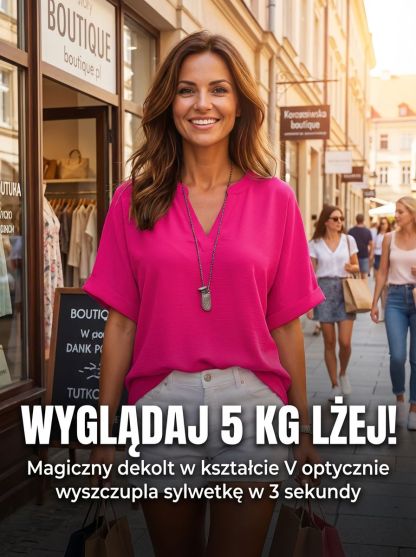 Oddychająca, jednolita kolorowa koszulka z dekoltem w kształcie litery V i krótkim rękawem.👉Masz dość ubrań, które latem kleją się do ciała i podkreślają mankamenty sylwetki? 🥵 Czas na magiczną zmianę! ✨