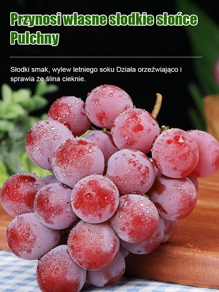 Ziarna winogron królowej Niny z naturalnym aromatem wina🌟 Łatwa w uprawie, daje trzy obfite plony rocznie. 🍇