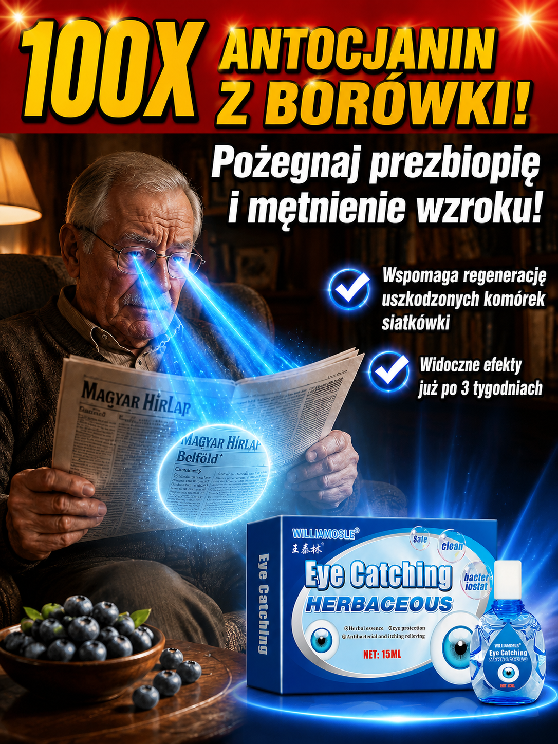 Ciągłe wpatrywanie się w ekran i klimatyzacja całkowicie wysuszają Twoje oczy. 😩 Znamy ten ból! Poznaj nawilżające krople, które przynoszą natychmiastowe ukojenie. ✨