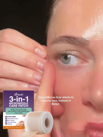 Szybki, trójfazowy plaster mikronakłuwający przeciw starzeniu i zmarszczkom