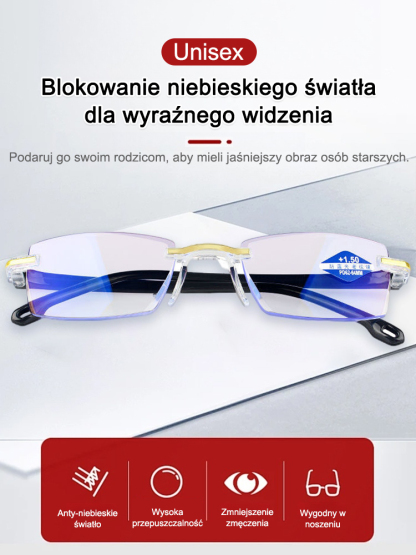 Zaawansowane okulary do czytania z automatycznym zoomem