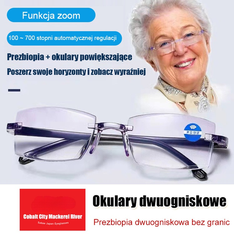 okulary do czytania z zoomem