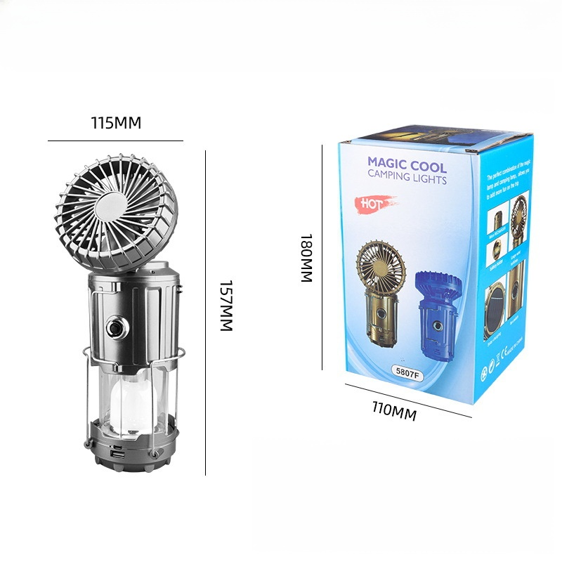 Solarny LED wentylator awaryjna lampa