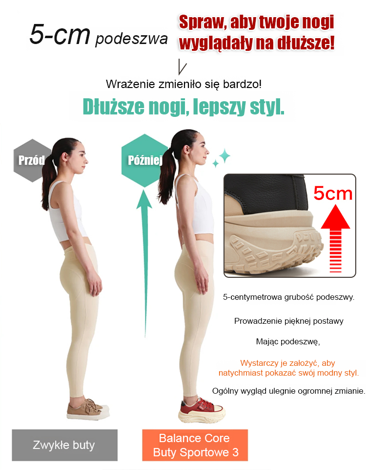 Damskie buty na platformie zwiększające wzrost