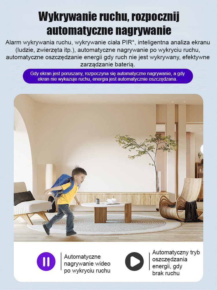 Inteligentna bezprzewodowa kamera do zdalnego nadzoru