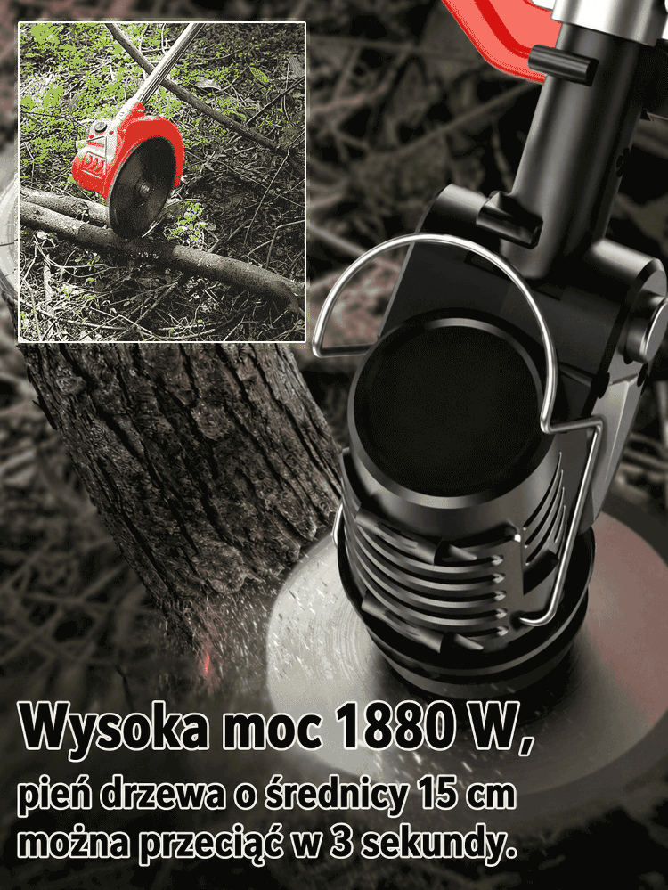 Lekka akumulatorowa kosiarka ogrodowa
