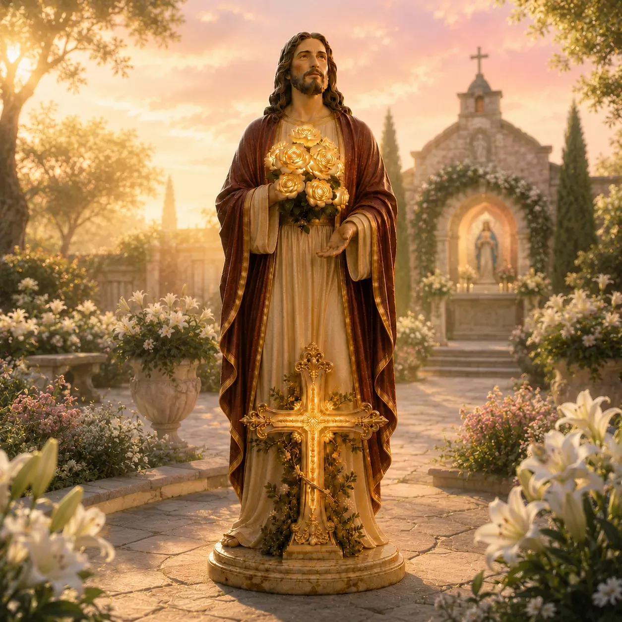 💗Virgin Mary Garden Light