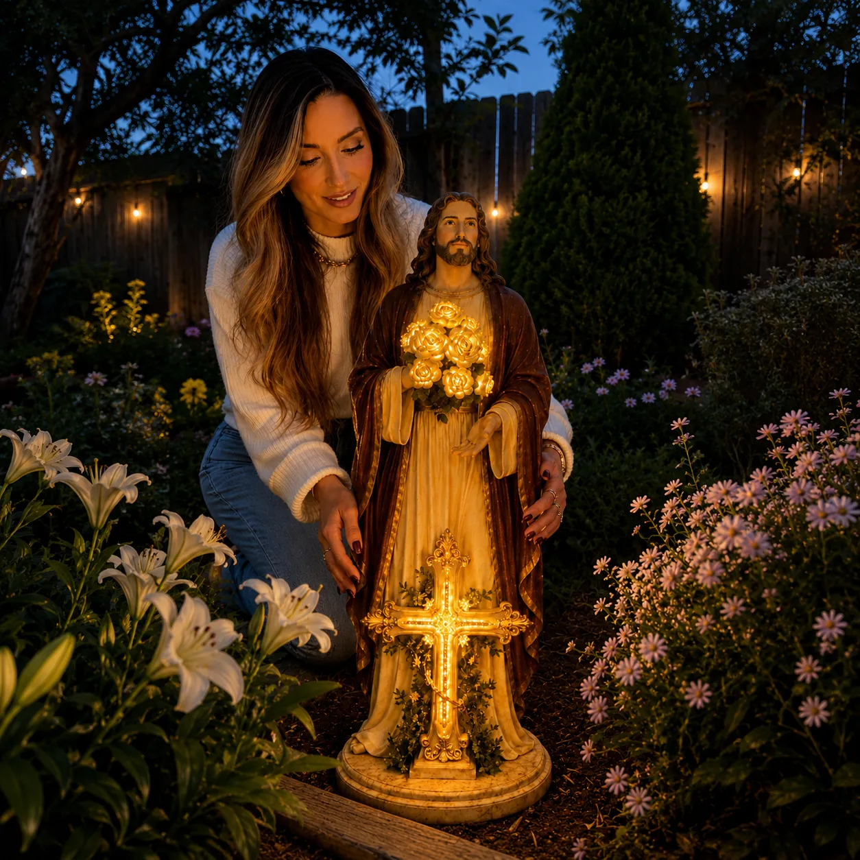 💗Virgin Mary Garden Light