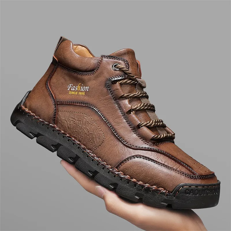 🔥Today 70% off Men's handmade genuine leather soft-soled orthopedic shoes with arch support.