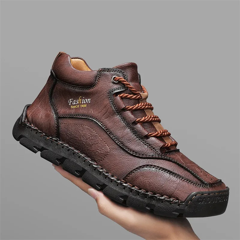 🔥Today 70% off Men's handmade genuine leather soft-soled orthopedic shoes with arch support.