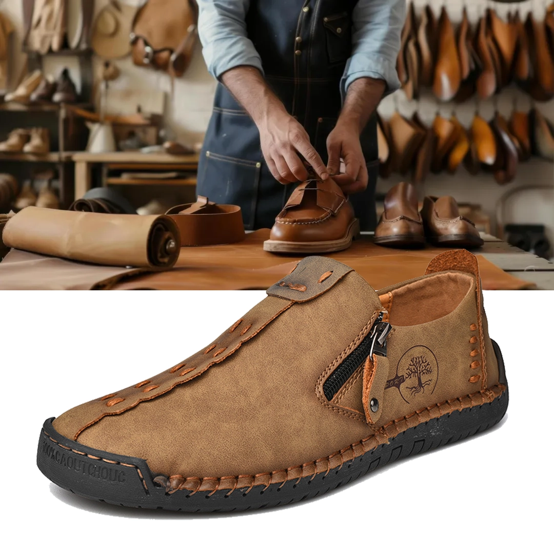 ⏰ Last day! 60% off 🔥 Men's handmade loafer shoes with zipper