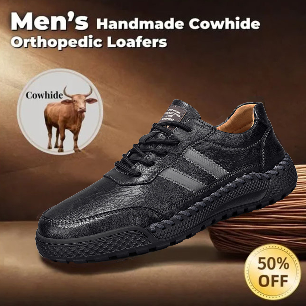 Last day for 60% off! 🔥⏱️ New Arrival ⏱️🔥 Men's Genuine Leather Orthopedic Casual Shoes