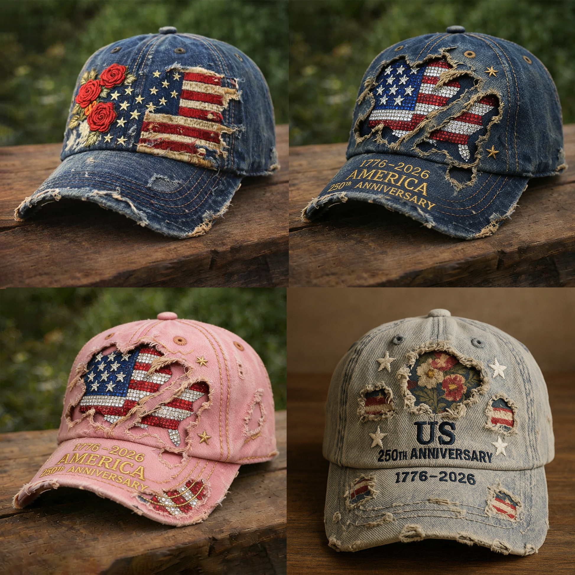 🏆Flash Sale 60% OFF -United States 250th Anniversary Hat🧢-🎁BUY 3 FREE SHIPPING