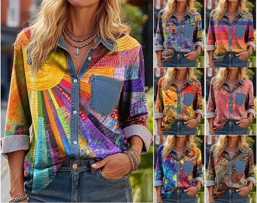 New Arrival 🔥 Women's Casual American-Style Printed Shirt