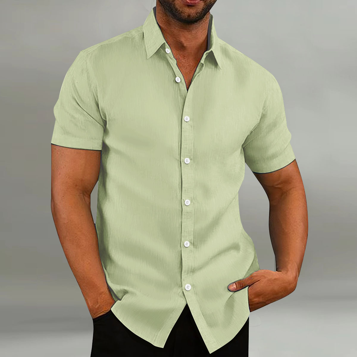 ⏰50% OFF Promotion - Men's Vintage Linen Cotton Loose Casual Short Sleeve Shirt – New Arrival