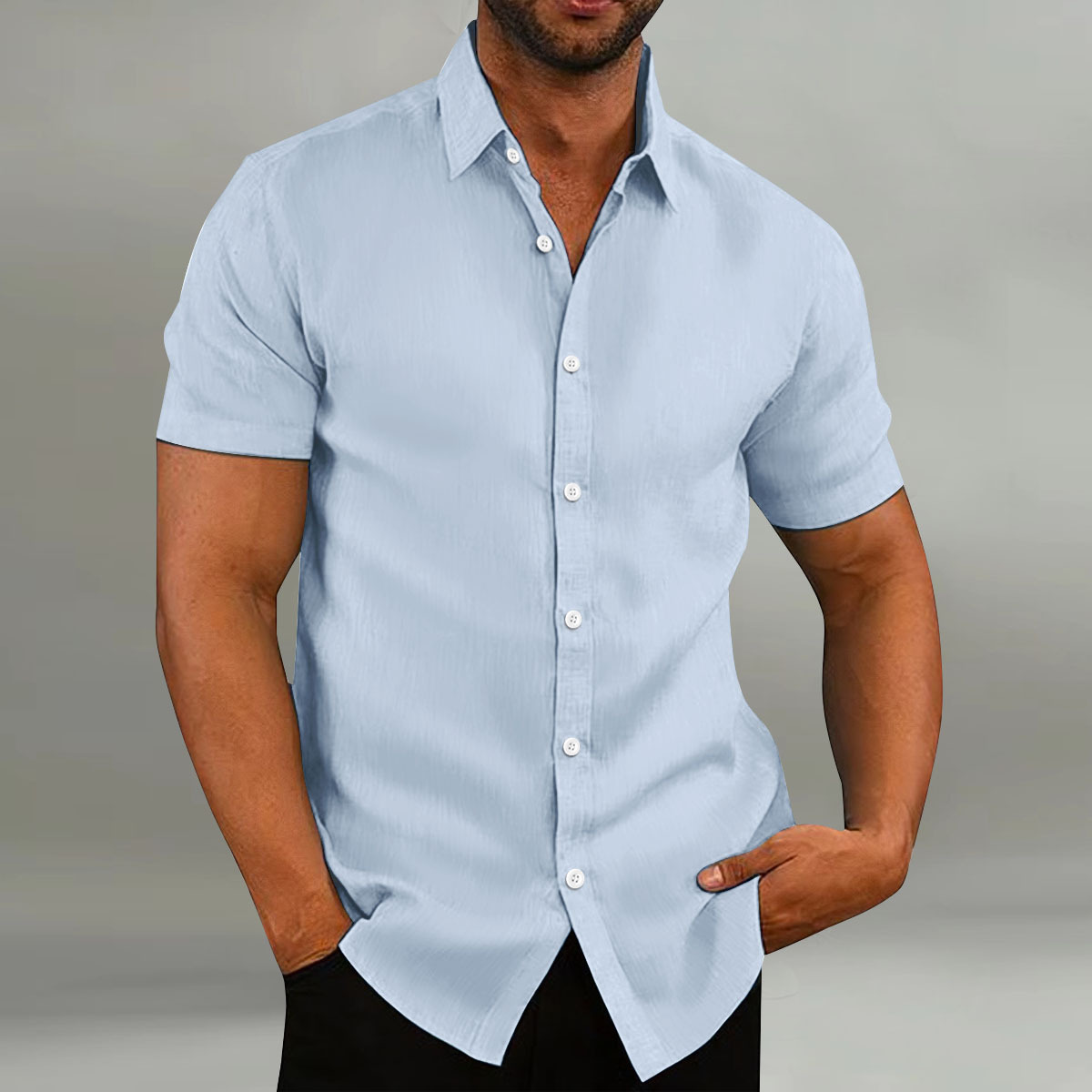 ⏰50% OFF Promotion - Men's Vintage Linen Cotton Loose Casual Short Sleeve Shirt – New Arrival