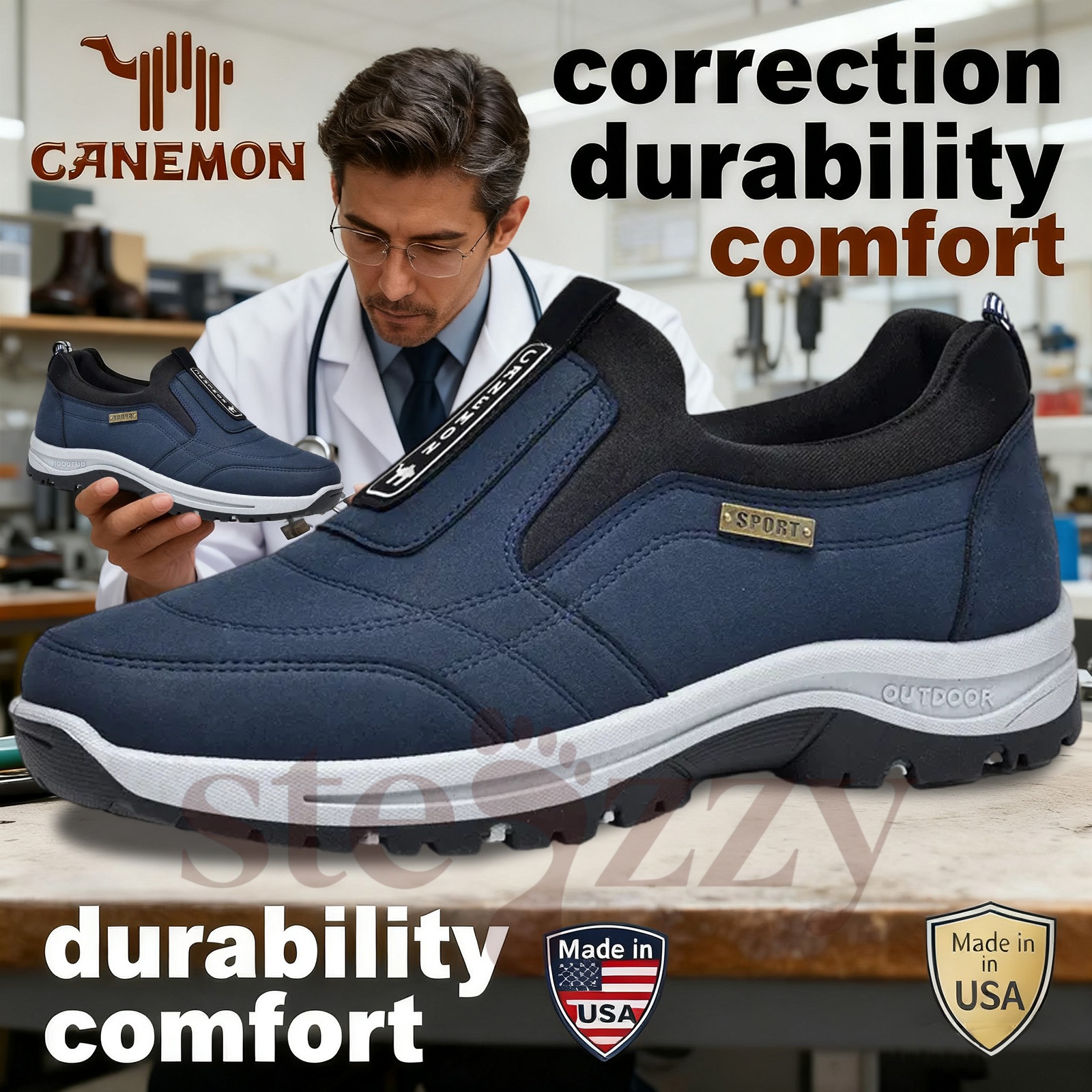 ⏰Promotion - 70% OFF🔥 Men Casual Leather Loafer Orthopedic Walking Shoes