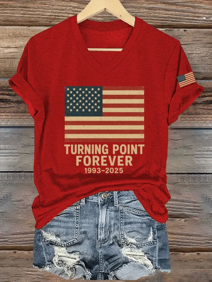 🔥Women's Hot Spot Print V-Neck T-Shirt