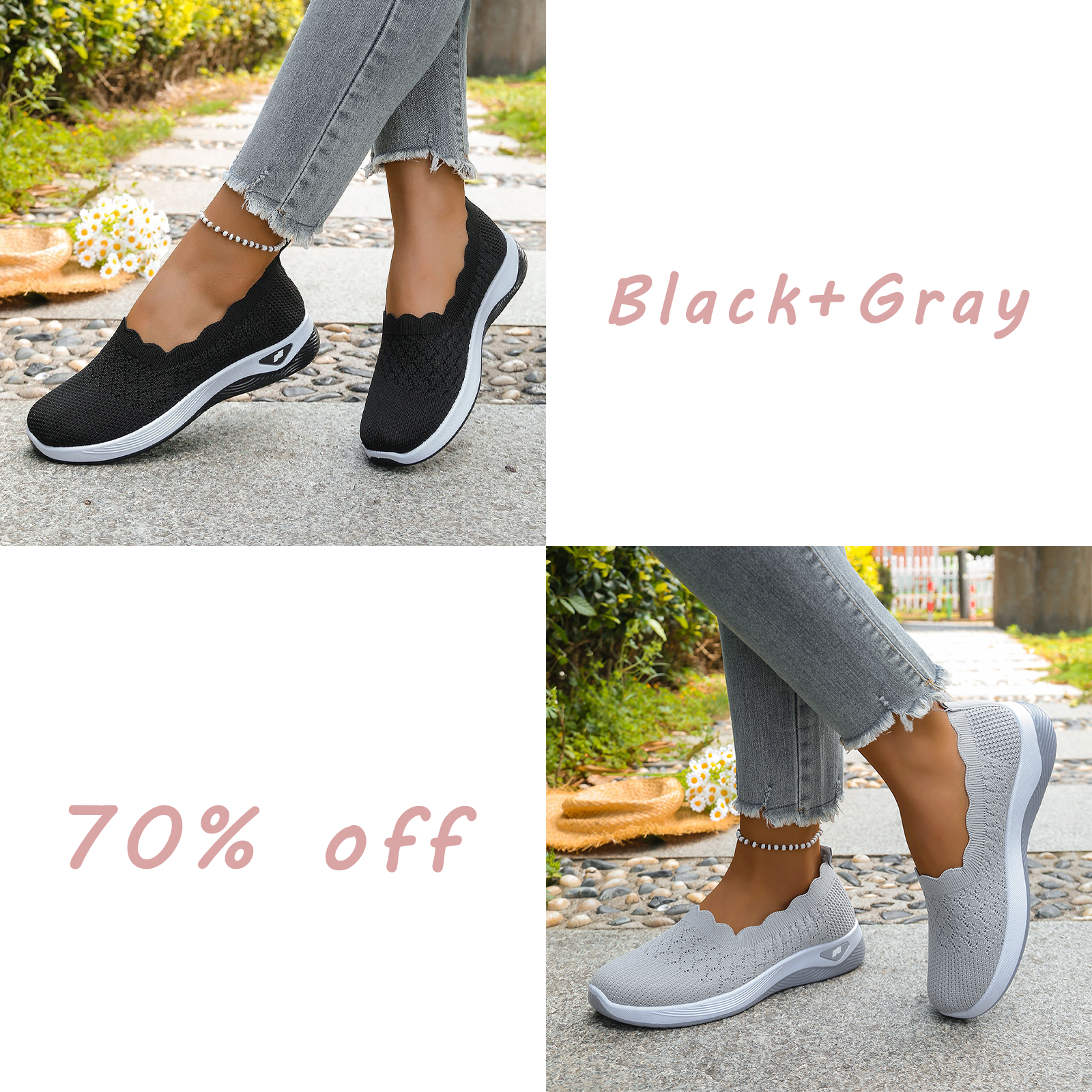 🔥Last day! 70% off!Women's Lightweight Breathable Walking Shoes