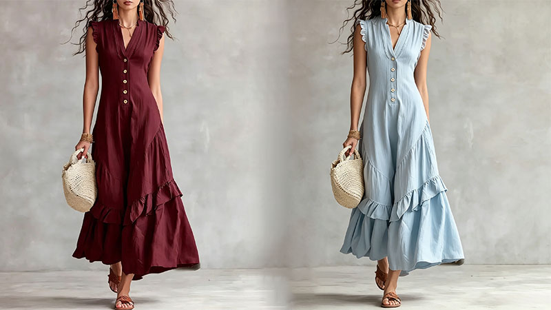 🔥Promotion - 50% OFF🔥Women's Minimalist Cotton Linen Dress