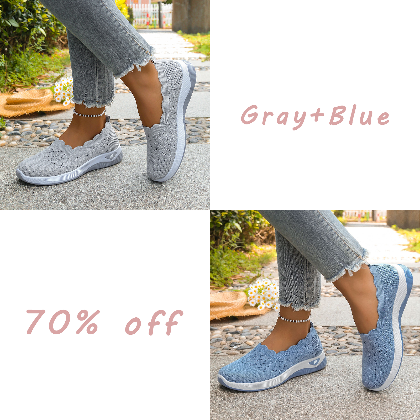 🔥Last day! 70% off!Women's Lightweight Breathable Walking Shoes