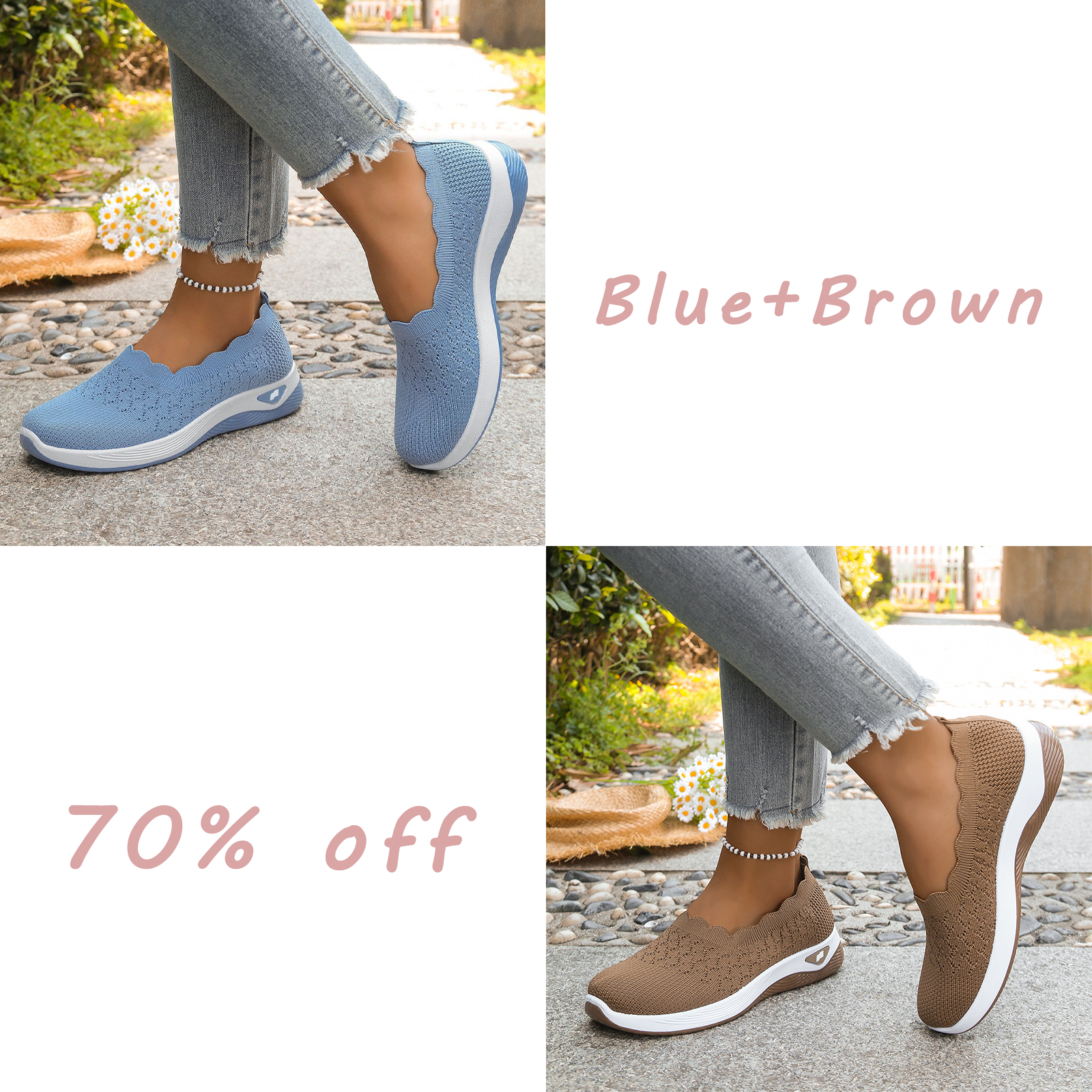 🔥Last day! 70% off!Women's Lightweight Breathable Walking Shoes