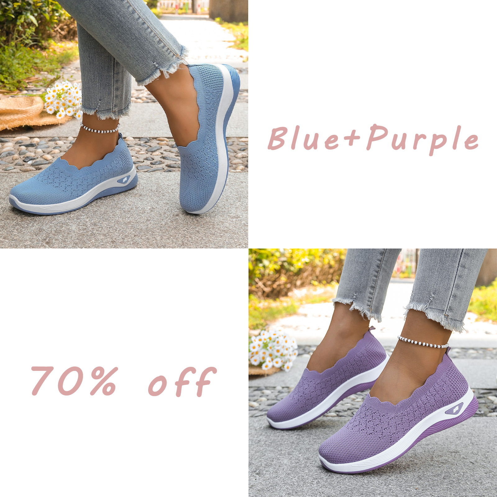 🔥Last day! 70% off!Women's Lightweight Breathable Walking Shoes