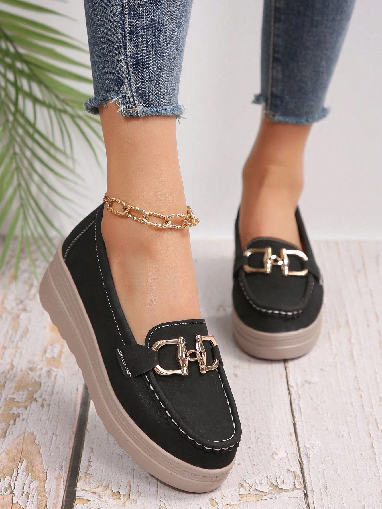 Beatyart| Flat Buckle Loafers