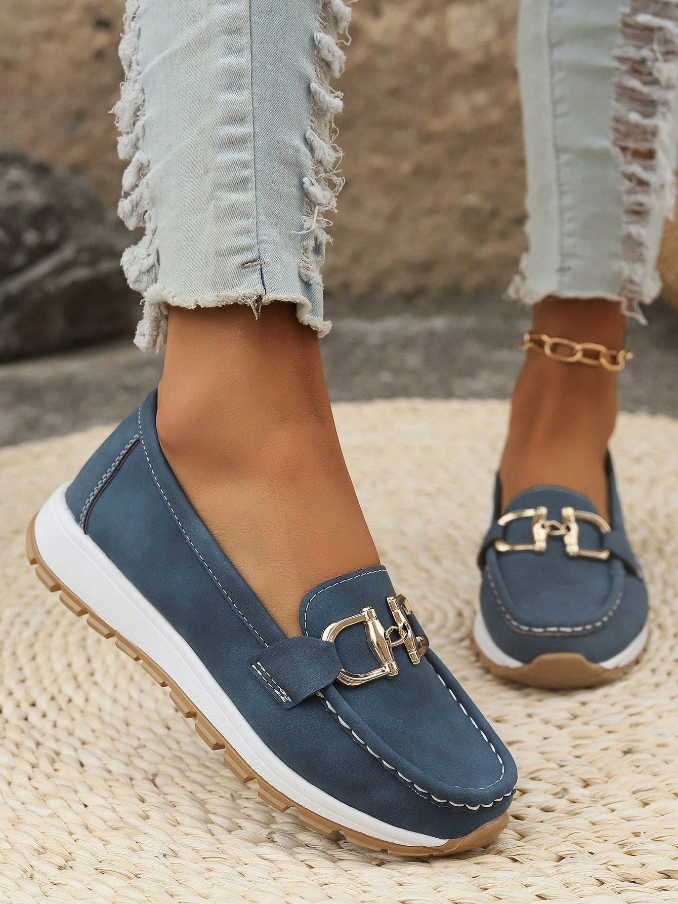 Beatyart| Flat Buckle Loafers