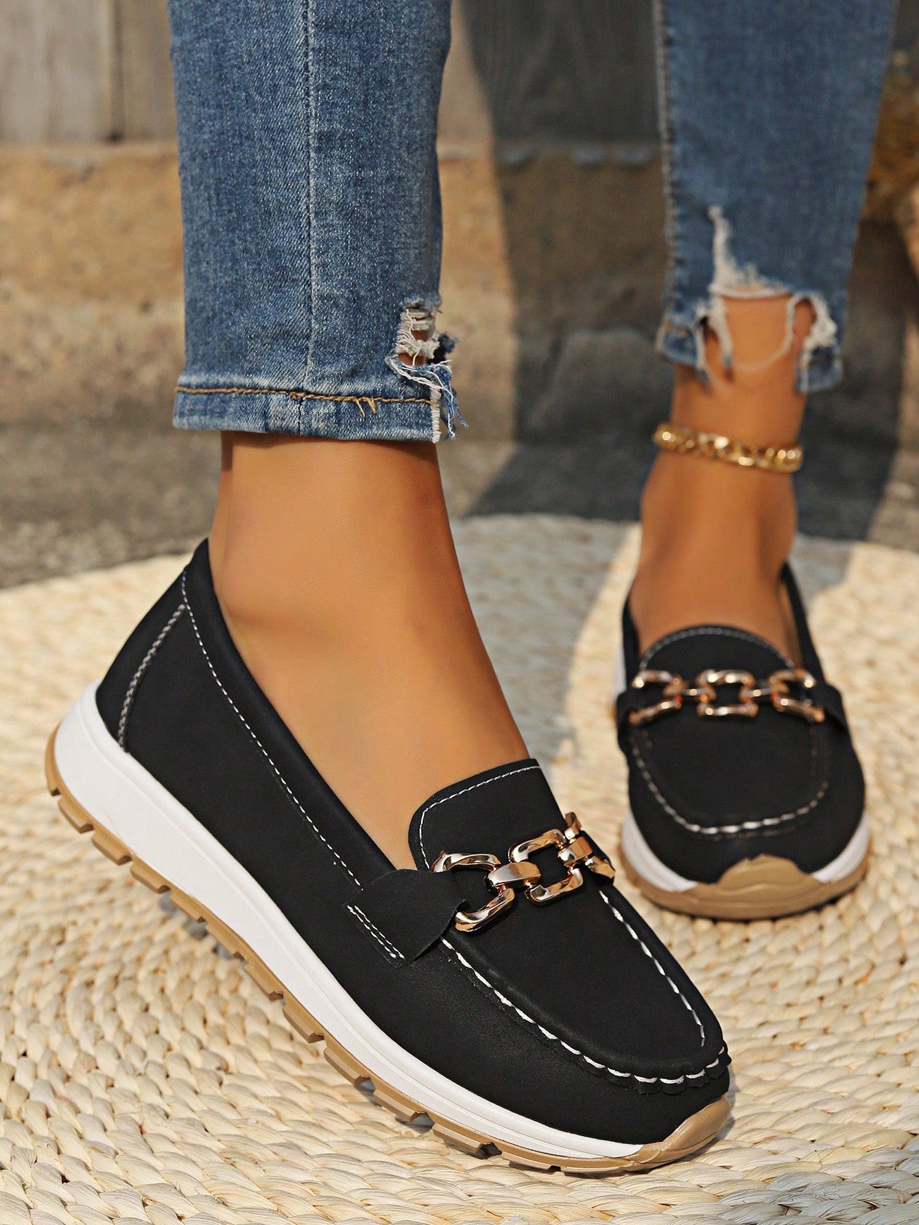 Beatyart| Flat Buckle Loafers