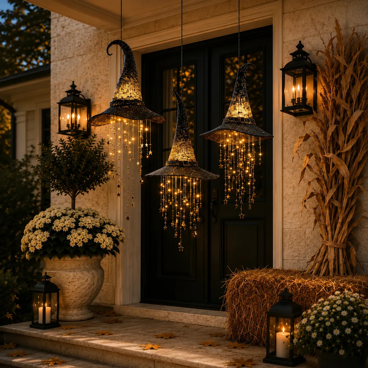 🔥50% Off Last Day🔥Lighted Witch Hat Hanging Chime