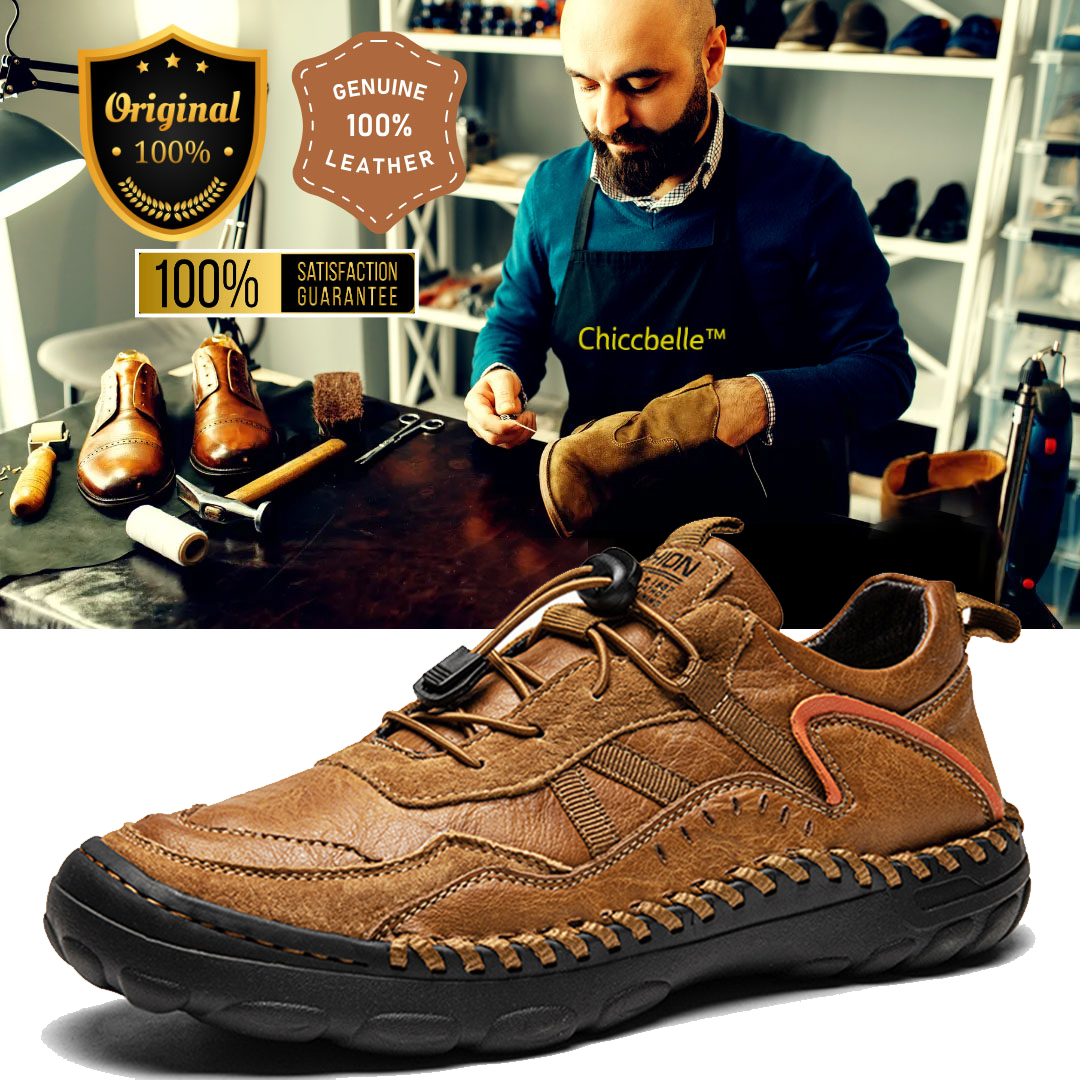 ⏰Last Day! 50% OFF 🔥 GARB® StrideCrafts Men's Leather Loafers - Arch Support & Wide Fit Slip-Ons