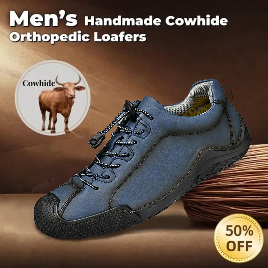 🔥Last day! 50% off!🔥 Men's comfortable, non-slip, corrective outdoor leather shoes
