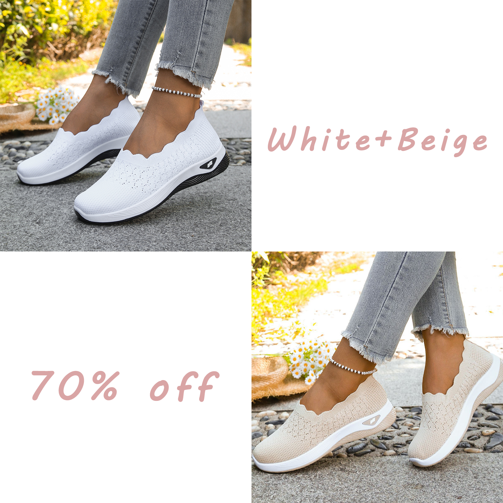 🔥Last day! 70% off!Women's Lightweight Breathable Walking Shoes
