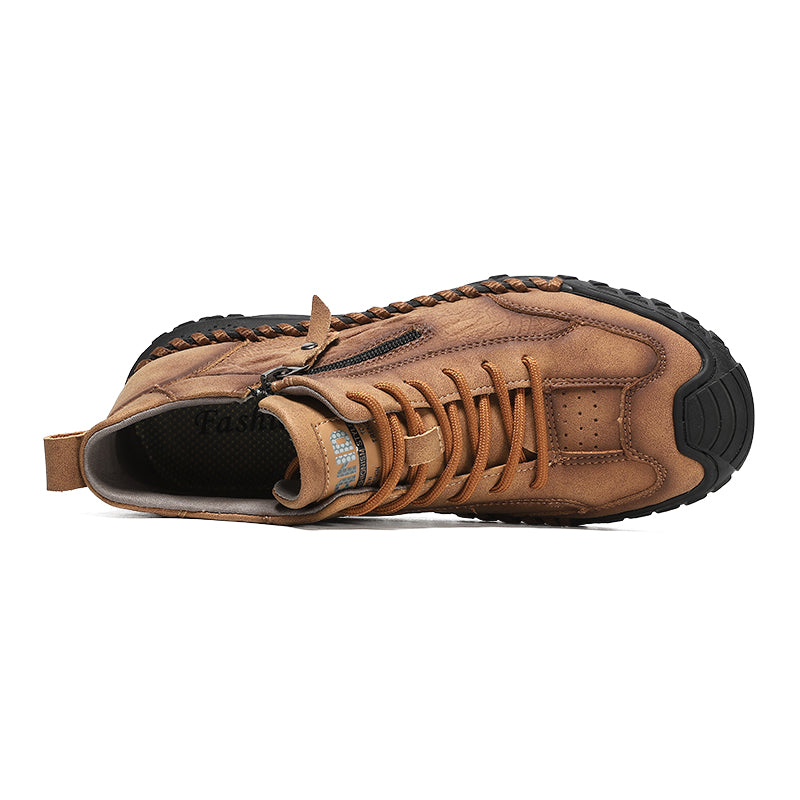 ⏰ Clearance Sale – 70% OFF 🔥 Men's Vintage Outdoor Work Boots – Handcrafted, Waterproof & Slip-Resistant