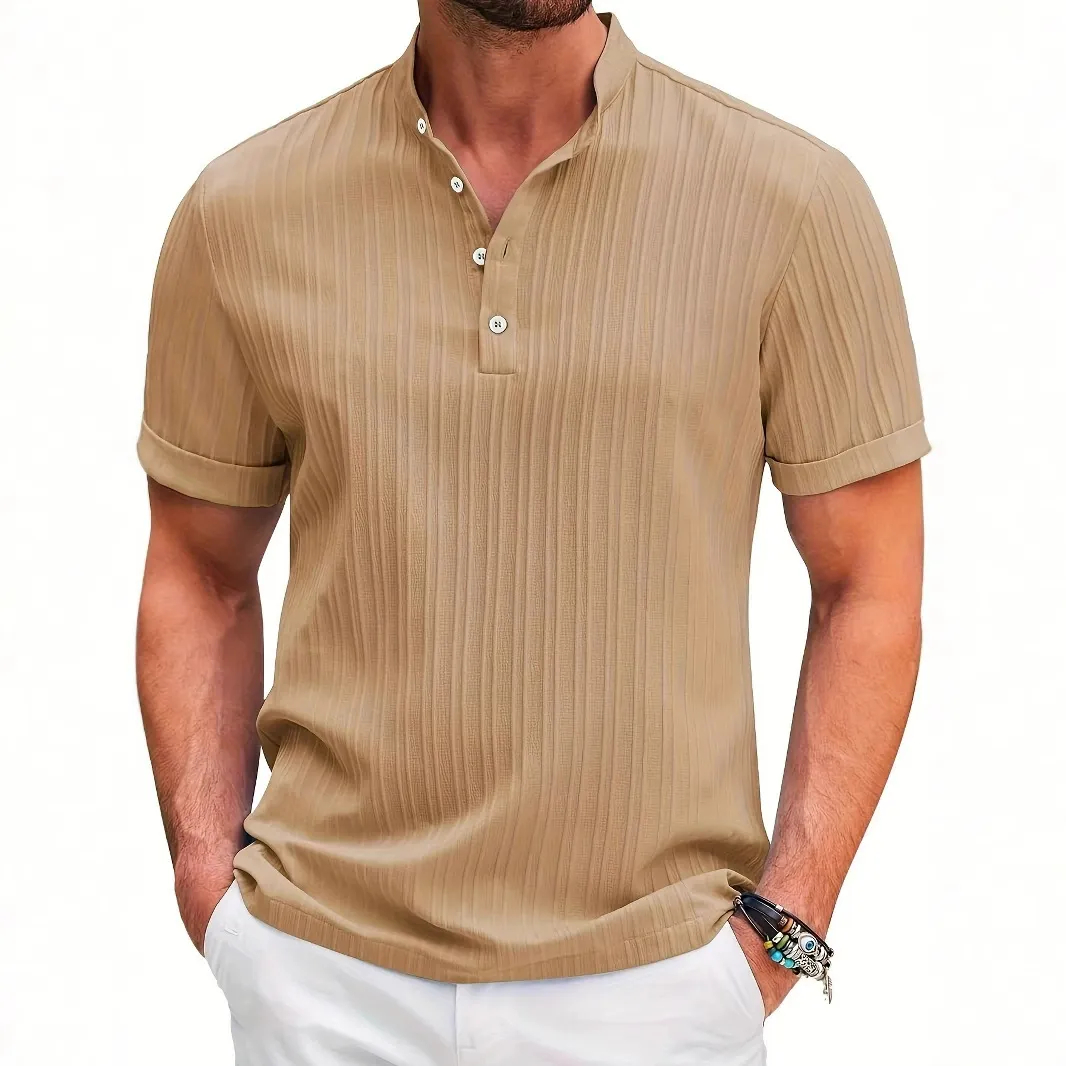 MARCO LUCA | Cotton and Linen Stripes polo