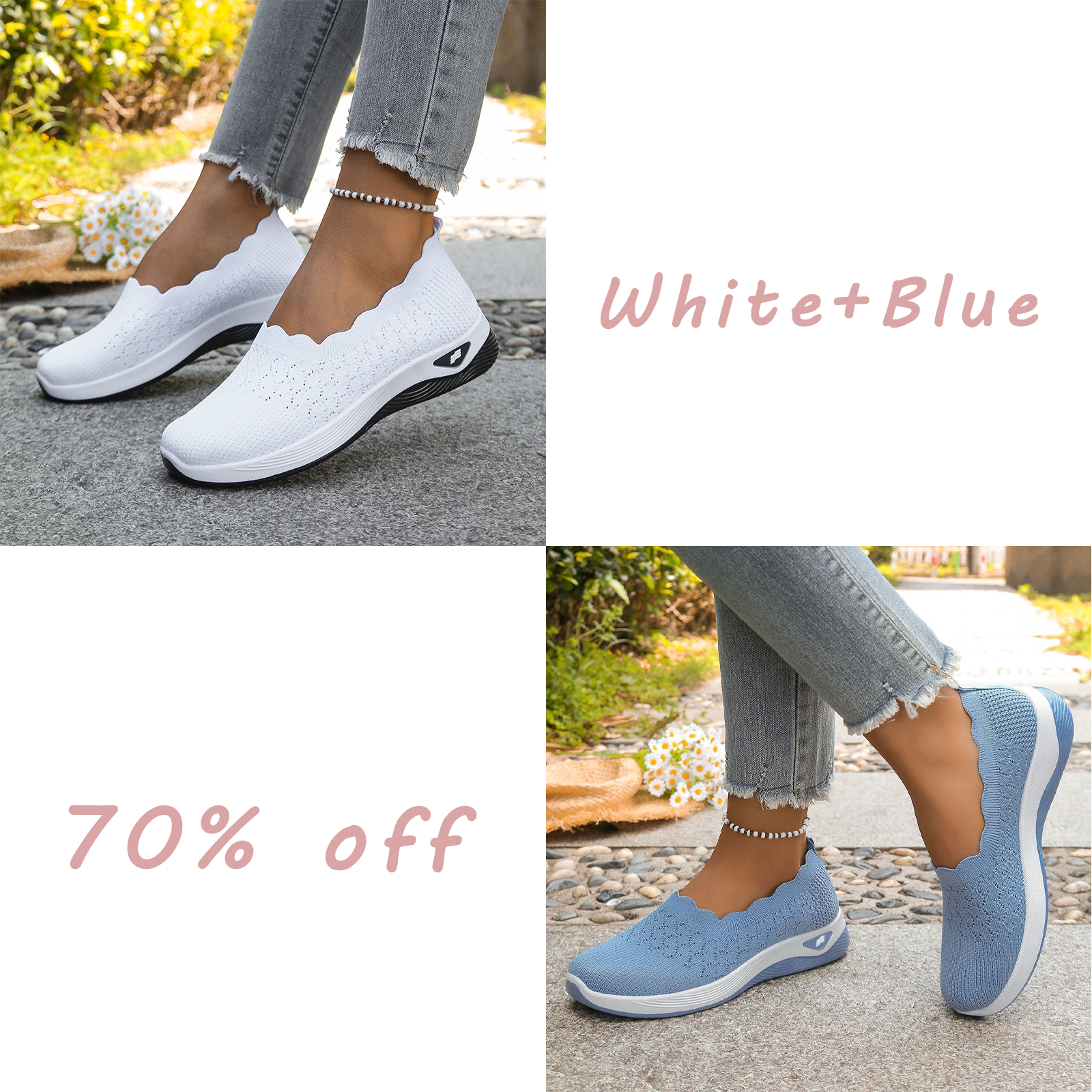 🔥Last day! 70% off!Women's Lightweight Breathable Walking Shoes
