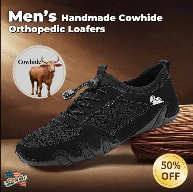 Last day 70% off 🔥⏱️Christmas sale⏱️🔥Men's genuine slip-on mesh shoes