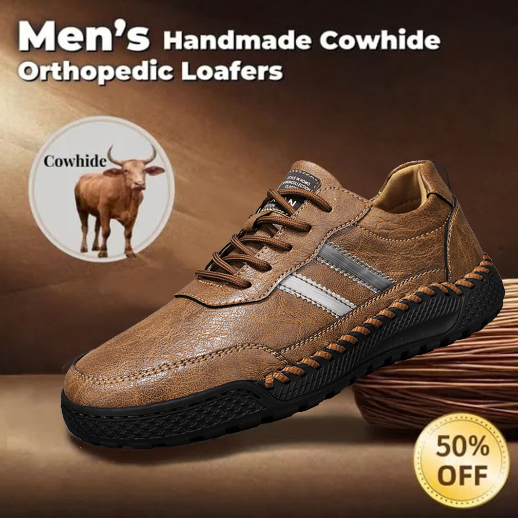 Last day for 60% off! 🔥⏱️ New Arrival ⏱️🔥 Men's Genuine Leather Orthopedic Casual Shoes