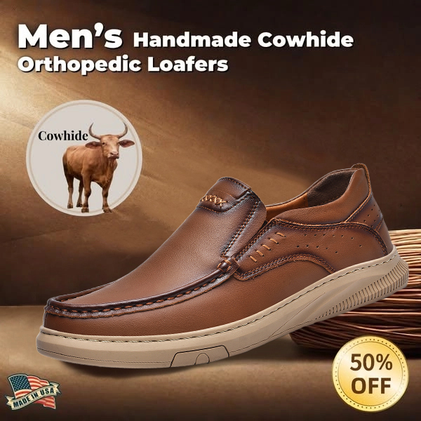 ⏰ Sale 60% off - 2025 Newest Men's Orthopedic Leather Loafers