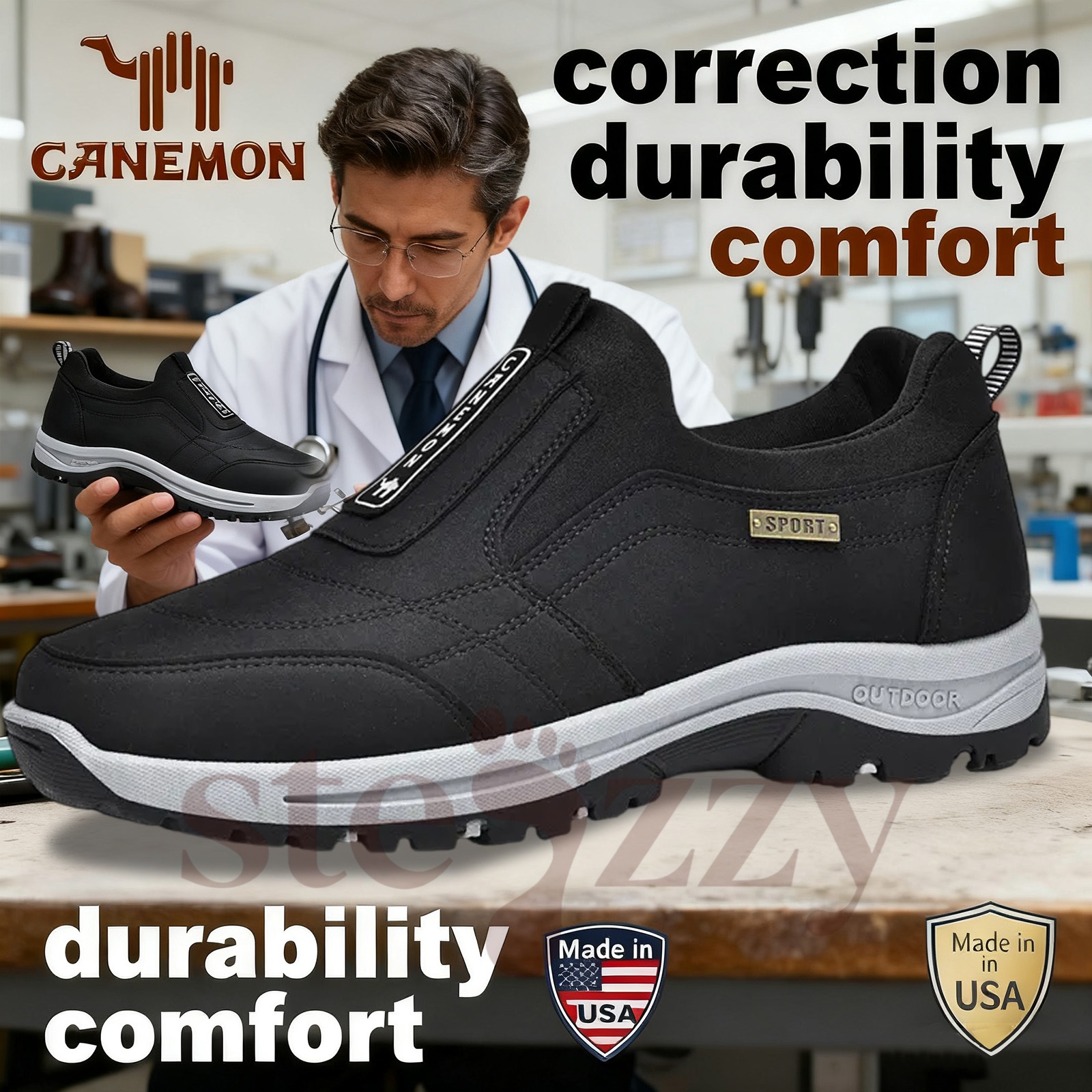 ⏰Promotion - 70% OFF🔥 Men Casual Leather Loafer Orthopedic Walking Shoes